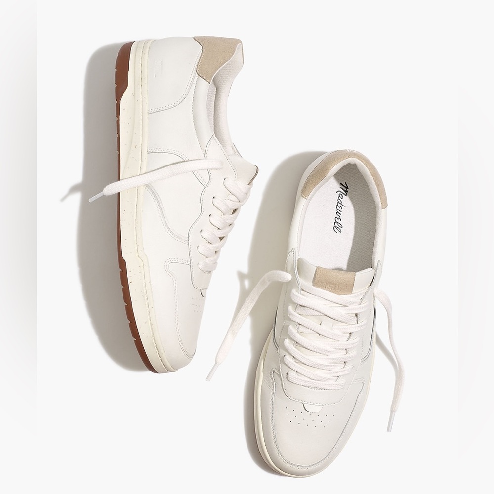 MadeWell Court Sneakers in Colorblock Leather and Suede MC141